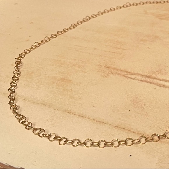 14k GF 18 Inch Chain Link Layering Necklace - Picture 1 of 7